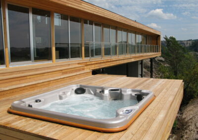 arctic spas hot tub external deck